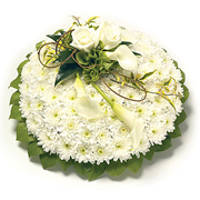 Traditional Posy, White &amp; Green