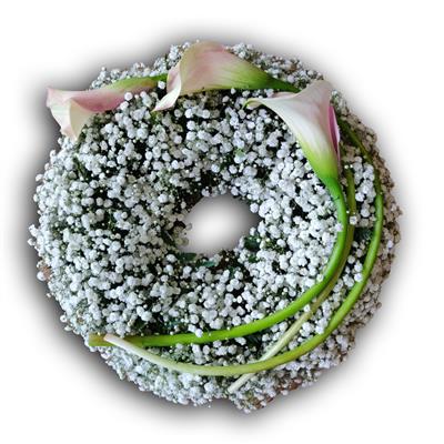 Wreath Gyp with calla