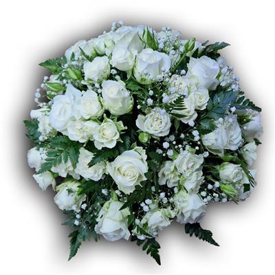 Luxury Posy, white roses