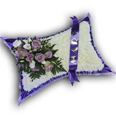 Traditional Pillow, purple with sash